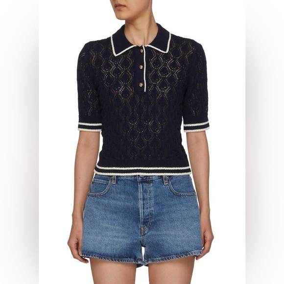 Frame Denim Navy Knit Top - Picture 3 of 10